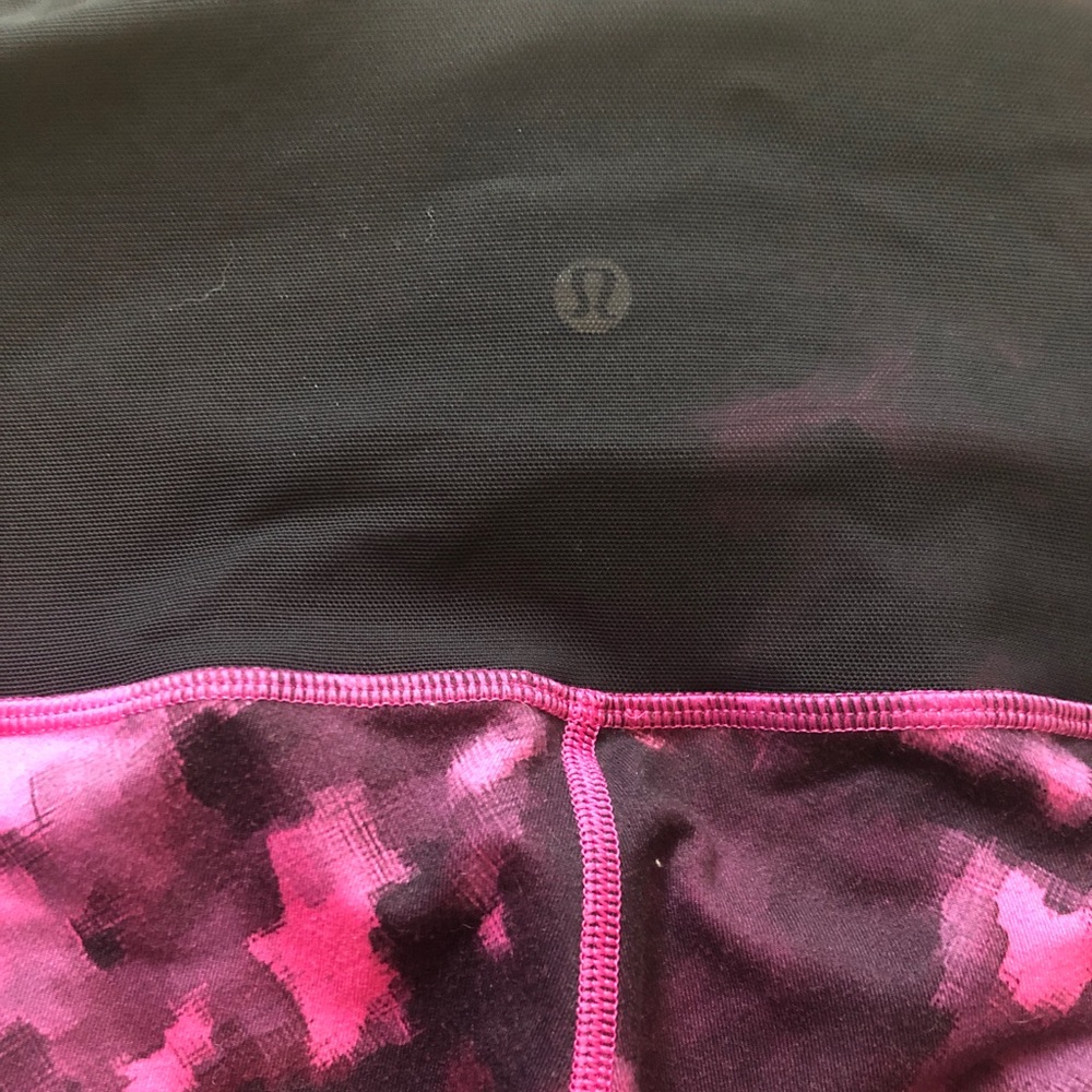 Lululemon purple and black leggings